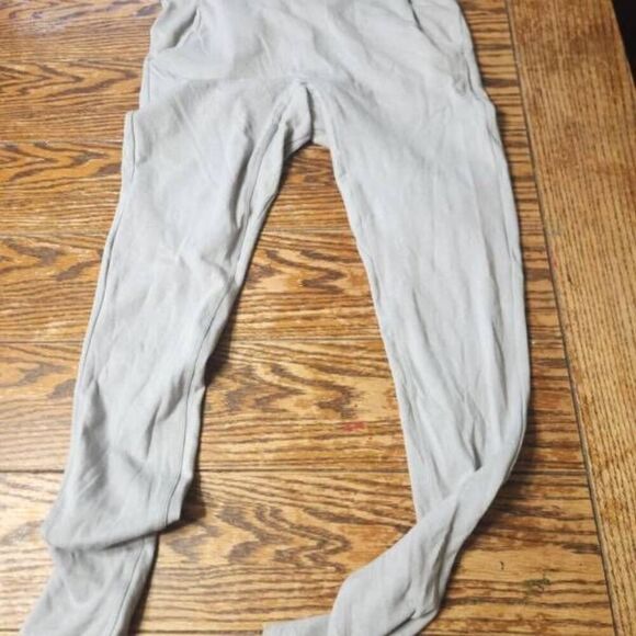 Lunya Pull On Restore Pocket Leggings Size Large Grey Cotton Blend - Picture 2 of 7